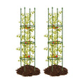 2 Pack Up to 59 Inch Height Adjustable Tomato Cages for Garden | Heavy duty, Rust-resistant trellis, Adjustable height