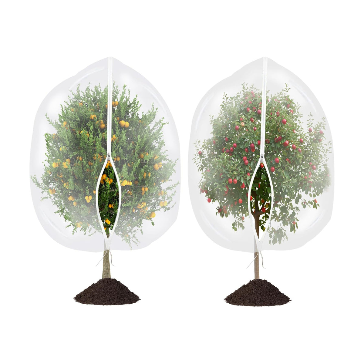 afzdby Large Garden Mesh Netting with Zipper and Drawstring,Plants Cover Protection from Anti Birds,Bugs,Cicadas,and Insects-Pest Barrier Bag for Blueberry Bushes,Tomatoes,Citrus,Fruit Tree