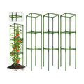 3 Pack Tomato Cage, Up to 47 Inch Adjustable Square Tomato Cages for Pots | Garden Trellis, Plant Trellis for Raised