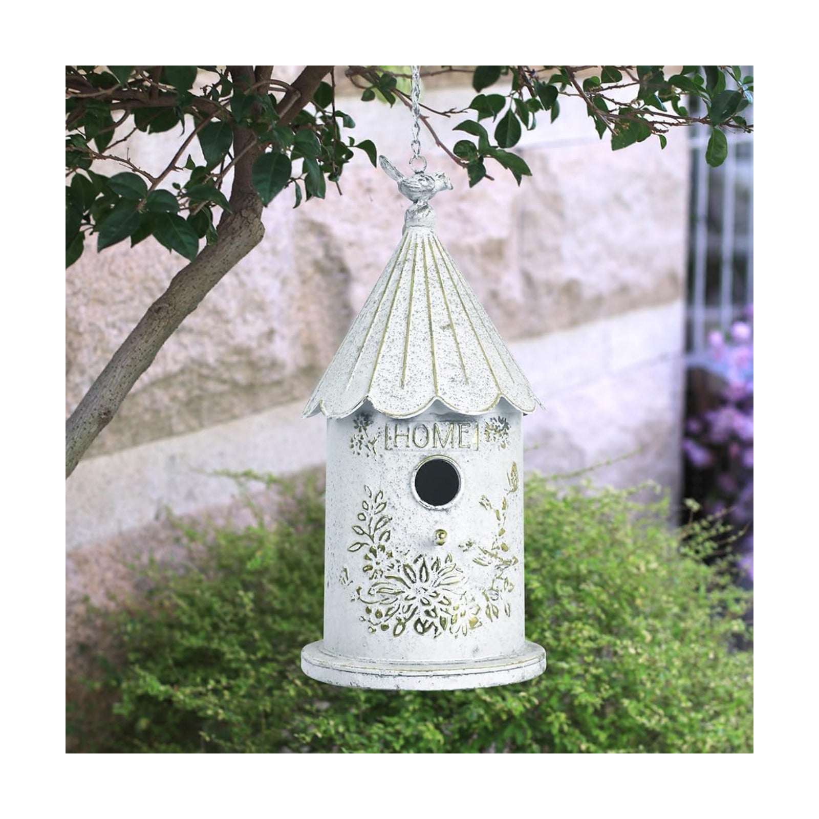 Metal Hanging Birdhouses for Outdoors Bird Houses for Outside Unique Bird Nest for Bluebird Wren Chickadee Sparrow Bird