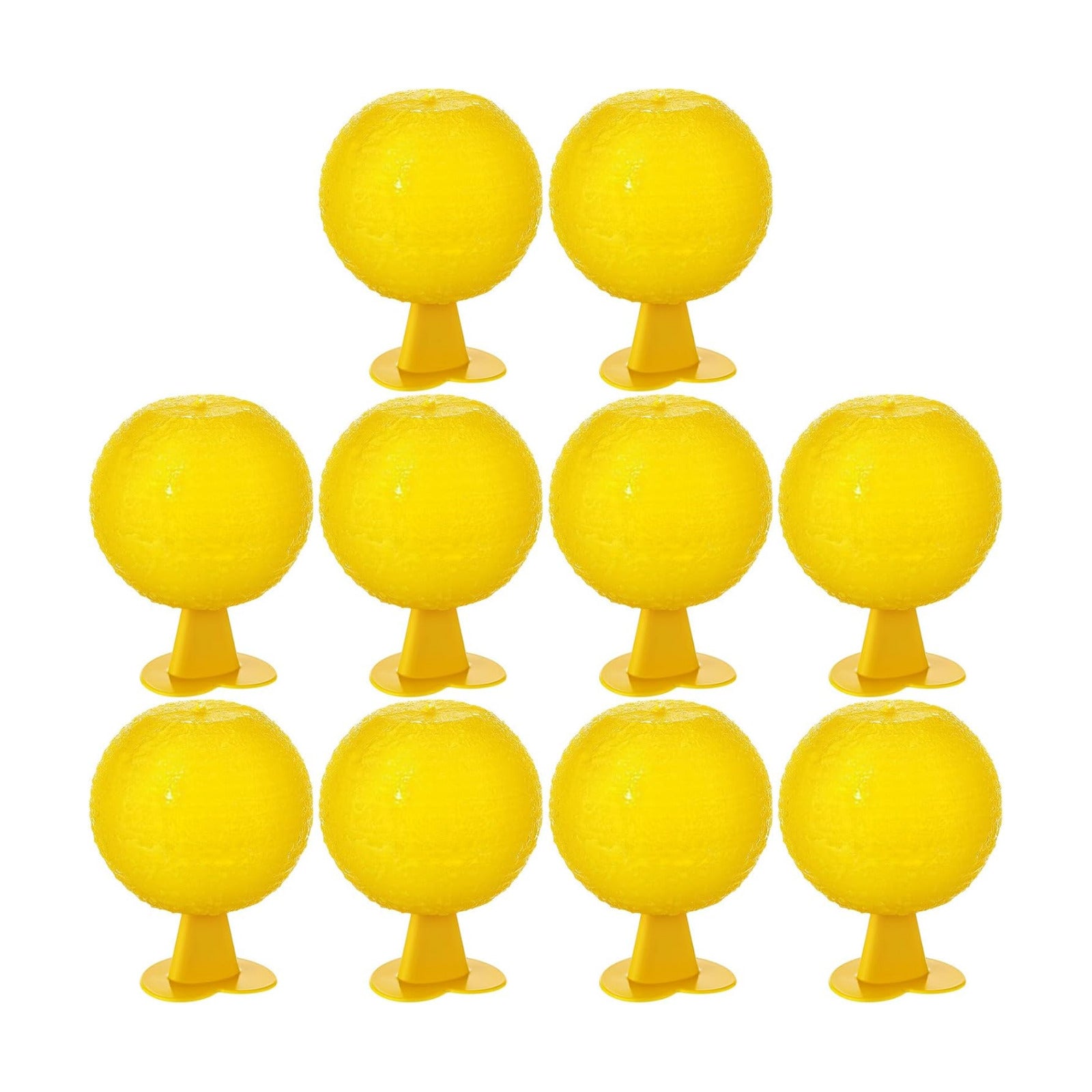 Qualirey 10 Set Fruit Fly Sticky Trap Balls Fungus Gnat Killer Bug Catcher Gnat Trap Insect Traps Indoor Outdoor Plant