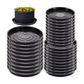 30 Packs 10/12/14 Inches Large Plant Saucers for Indoor Outdoor Use Heavy Duty Plastic Plant Plate Dish for Planter
