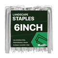 Landscape Staples, 200 Pack 6 Inch Heavy-Duty Garden Stakes | Sharp Ends, Secure Landscape Fabric, Turf and Fencing