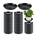 50 Packs 12 Inches Large Plant Saucers for Indoor Outdoor Use Heavy Duty Plastic Plant Plate Dish for Planter Bulk