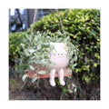 Large Swinging Smiley Face Planter Pot Hanging Flower Planters for Indoor and Outdoor Plants, Funny Succulent Pots for
