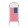 CroBlissful Garden Flag Holder Stand Garden Yard Flag Pole Stake Fits Max 14 x 25 Inch for Outside House Yard Lawn