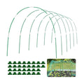 Garden Hoops for Raised Beds 60 Pcs, 10 Sets of 8FT Long Greenhouse Hoops Grow Tunnel Rust-Free Fiberglass Support
