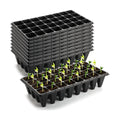 RooTrimmer 10 Pack 32 Cell Seed Starter Trays - Extra Deep 4.33" Plastic Nursery Trays, 20" x 10"，Fits Standard 1020