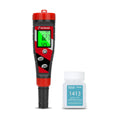 pH Meter for Water Hydroponics Supplies 4 in 1 pH PPM ECTester | pH Up and Down Tester Digital PPM Meter EC Meter Combo