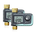 RAINPOINT Sprinkler Timer with Brass Inlet & Outlet, Programmable Hose Timer for Garden Soaker Hose with Rain