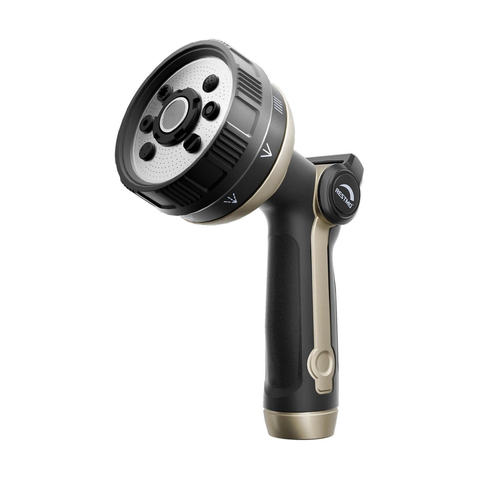 RESTMO Garden Hose Nozzle Heavy Duty, Thumb Control Hose Sprayer Nozzle | 8 Adjustable Spray Patters Water Hose Nozzle