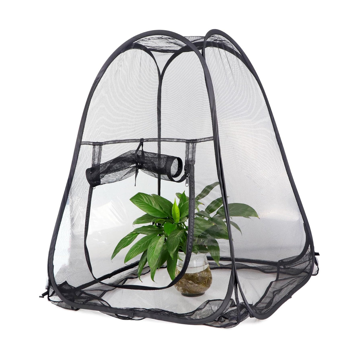 Mesh Plant Cover from Animals, Plant Netting Pest Guard Cover, Plant Tent Cage Pop-up with 4 Stakes for Vegetables