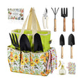 Gardening Tools Set Set for Women, 10 Pieces Heavy Duty Gardening Hand Tools with Storage Handbag Box, Steel Durable