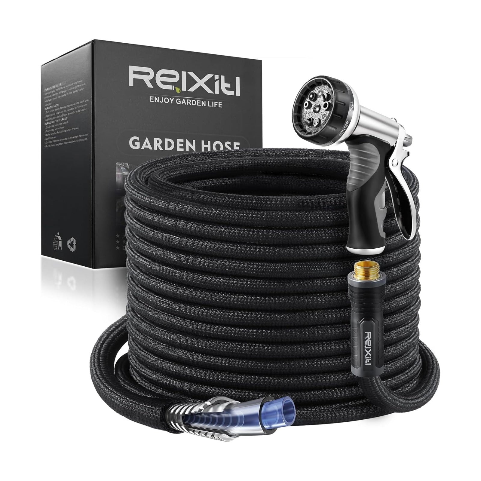 Garden Hose, Ultra Lightweight Water Hose 50FT | Felxible, 10 Function Sprayer, Leak proof, Pressure Resistant for