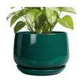 G EPGardening Ceramic Pots for Plants - 9 Inch Ceramic Planter for Indoor Plants, Round Planter with Drainage and