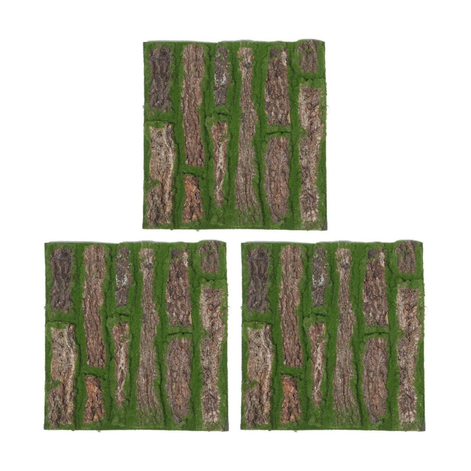 Toddmomy Artificial Moss Mat 3Pcs - Realistic Fake Moss Turf for Micro Landscape Fairy Garden Succulent Planter Indoor