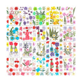Evatage 200 Pcs Small Dried Pressed Flowers for Resin Crafts