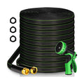 Garden Hose 100 ft Water Hose Flexible Heavy Duty Lightweight No Kink Long Outdoor Non-Expandable High Pressure Flat