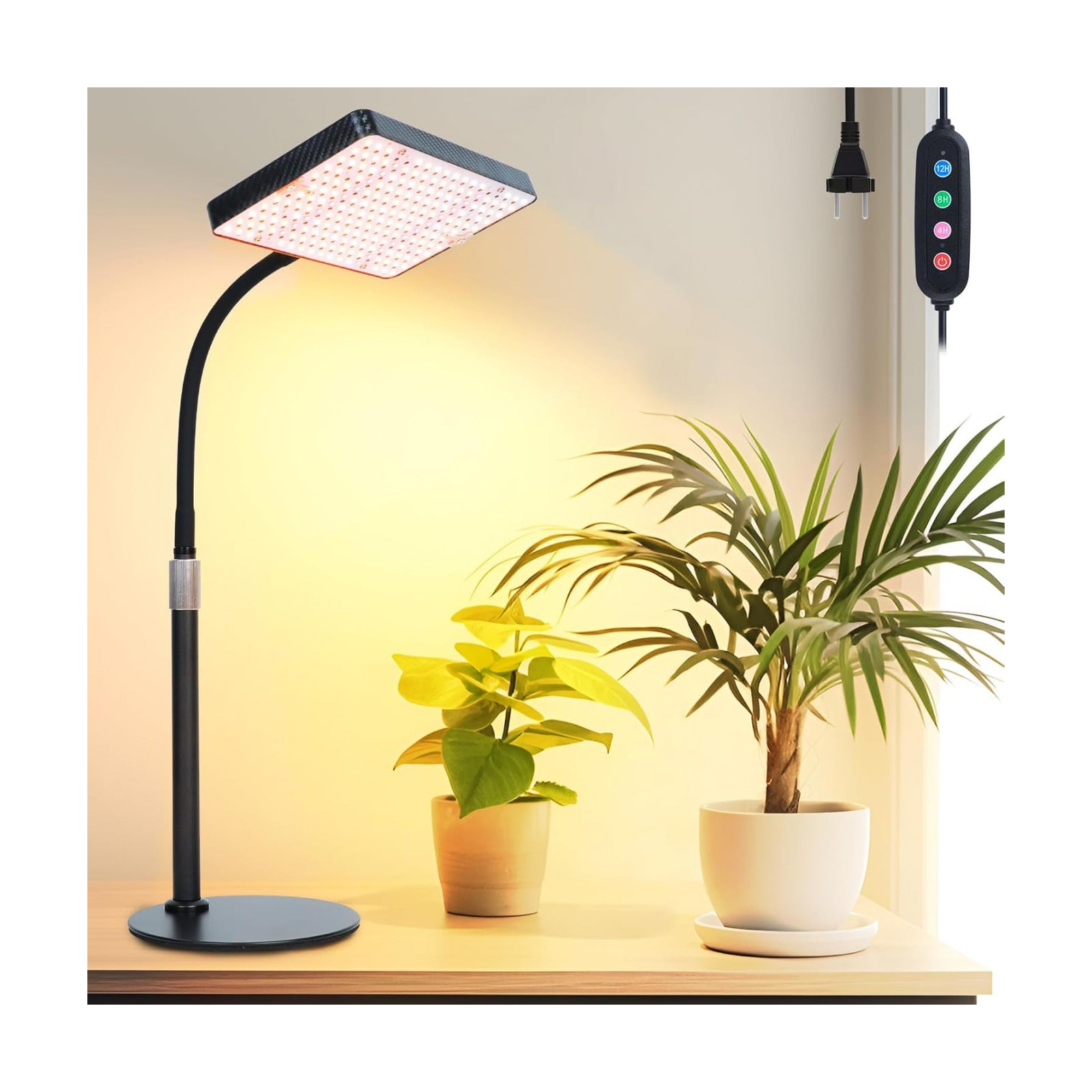 Tabletop Grow Lights for Indoor Plants 25 Watt, Bright Natural Sunlight Full Spectrum Plant Growing Lamps for