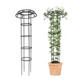 Quibbay Garden Trellis for Climbing Plants Outdoor, 65 Inch Mushroom Top Trellis for Climbing Plants, Plant Trellis