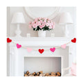 CESOF Valentines Garland Decorations, Hanging Felt Hearts Heart Garland