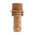 RedChili 1/2 Inch Drip Irrigation Fitting To 1/2 Inch Male Hose Threaded Adapter, 10 Pack PVC To Drip Irrigation Coupling Adapter With 1/2" Male Pipe Thread(MPT) x 1/2" Barbed Connectors