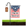Ottsuls Garden Flag Stand, Heavy Duty Flag Pole Holder with Shepherd Hook for Yard Decoration, 60 INCH Sturdy Yard Flag