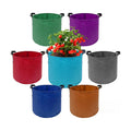 7 Pack 7 Gallon Plant Grow Bags - Mixed 7 Colors with Reinforced Handles & Aeration Design, Ideal for Tomato, Flowers &