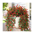 INQCMY Artificial Fake Hanging Flowers Plants for Outdoor Fall Decoration