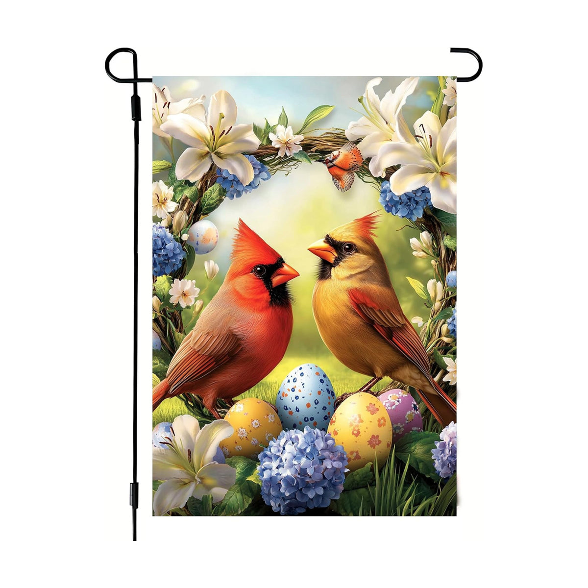 Easter He is Risen Garden Flags for Outside 12x18 Double Sided