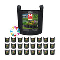 24-Pack 5 Gallon Nonwoven Grow Bags, Plant Grow Bags，Heavy Duty Aeration Fabric Pots with Durable Handles, Come with 24