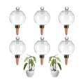 6 Pack Plant Watering Globes with Covers 17oz Self Watering Planter Insert, Plastic Water Bulbs, Indoor/Outdoor Plant