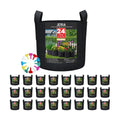 24-Pack 10 Gallon Nonwoven Grow Bags, Plant Grow Bags，Heavy Duty Aeration Fabric Pots with Durable Handles, Come with