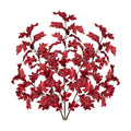 GnFlus 3 Pcs Fall Artificial Oak Leaves Branch Decor,Red,34‘’ Stems