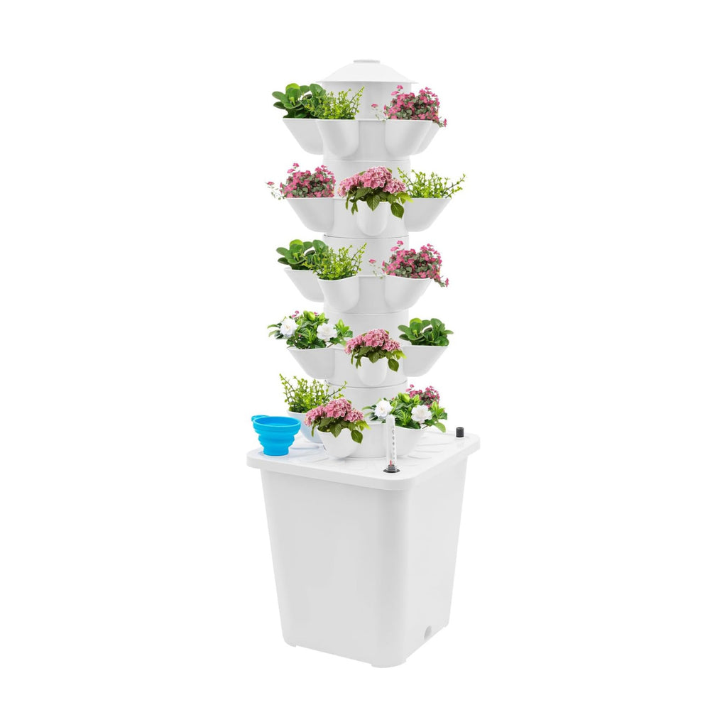 Hydroponics Growing System Kit & Vertical Indoor Garden Planter, 25-Pod Hydroponic Mechanism Indoor Plants, Herbs