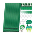 Lezmarket 60 Pack Garden Tomato Stakes(16" Each), Plant Support Stakes, DIY 4ft 5ft 6ft 7ft Sturdy Fiberglass Plant