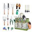 Gardening Tools 12-Piece, Durable Heavy Duty Garden Tool Set Stainless Steel, Garden Hand Tools with Tote Bag, Non Slip
