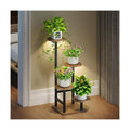 Plant Stand Indoor with Grow Light,4-Tiered Tall Plant Stand Indoor, Metal Plant Shelf with Adjustable Light, Ideal for