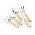 SHIKORI Garden Tool Set,5 Pcs Gardening Tool Set with Weeder Puller | Dibber, Transplanter, Big Trowel, 5-Claw