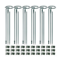 Mwellewm 6 Sets Plant Stakes 12/25/36 Inch Adjustable Plant Support Stakes Tall for Indoor Outdoor Plant Holder Stick