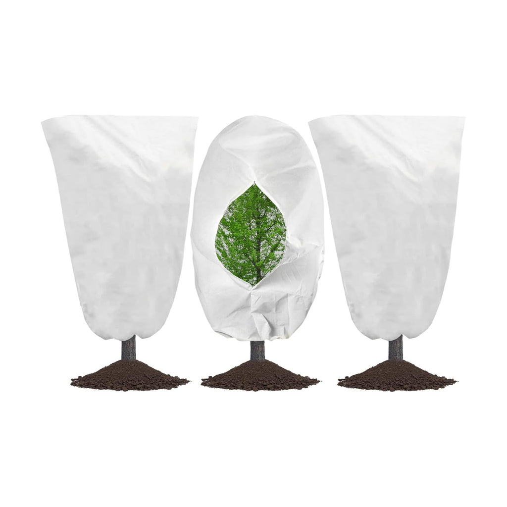 3Pack 48"x72" Plant Covers Freeze Protection, 2.92 oz/yd² Thickened Frost Cloths for Outdoor Plants, Tree Blanket