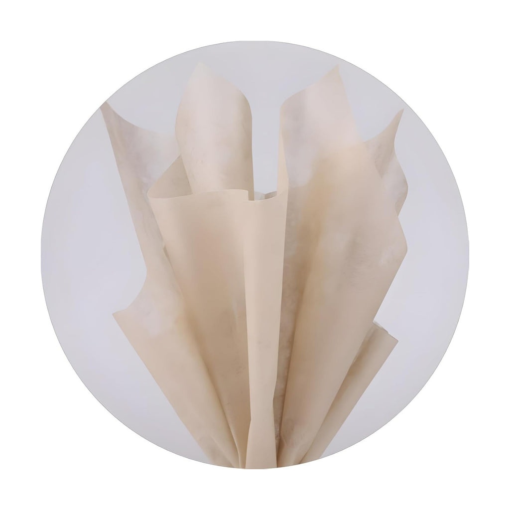 96 Sheets Tissue Flower Wrapping Paper Cotton Wrapping Flower Paper Withdrawable Lining Paper Non-woven Waterproof Floral Bouquet Wraps For Florist Packaging Arrangement (Light Brown)