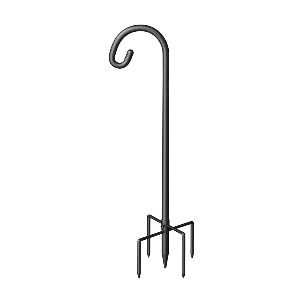 Shepherd Hook for Outdoor, Heavy Duty Bird Feeder Pole with 5 Prong Base, Adjustable Height Bird Feeder Stand Ideal for Hanging Bird Feeders, Plant, and Garden Decorations