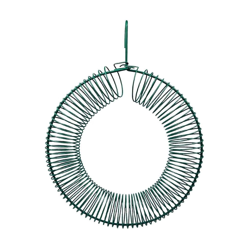 Peanut Bird Feeder, Hanging Feeder Round Metal Whole Wild Bird Feeder with Hanging Hook for Outdoor Birds and Squirrels Feeding Rust & Proof
