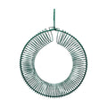 Peanut Bird Feeder, Hanging Feeder Round Metal Whole Wild Bird Feeder with Hanging Hook for Outdoor Birds and Squirrels Feeding Rust & Proof