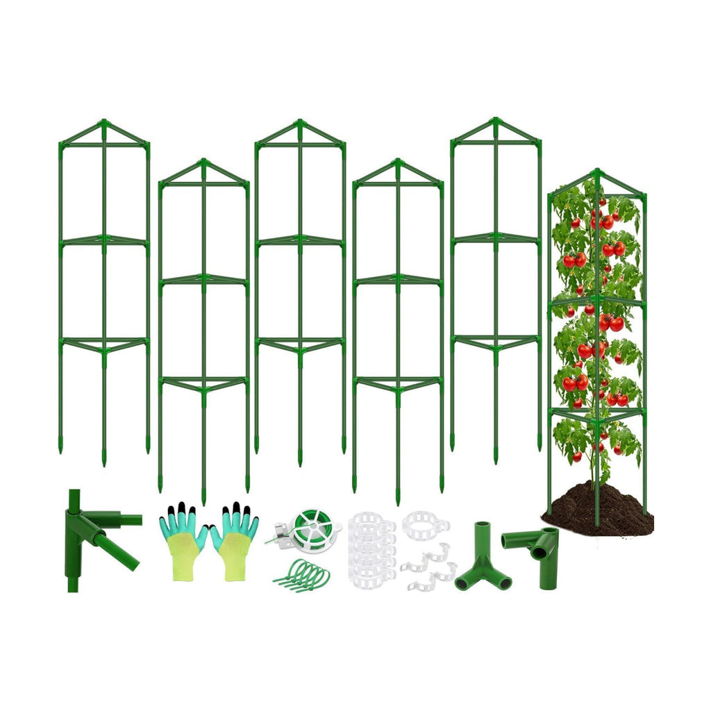 6 Pack Tomato Cages for Garden, Tomato Cage Trellis, Garden Cage Heavy Duty | Tomato Stake Support, Garden Stakes Plant
