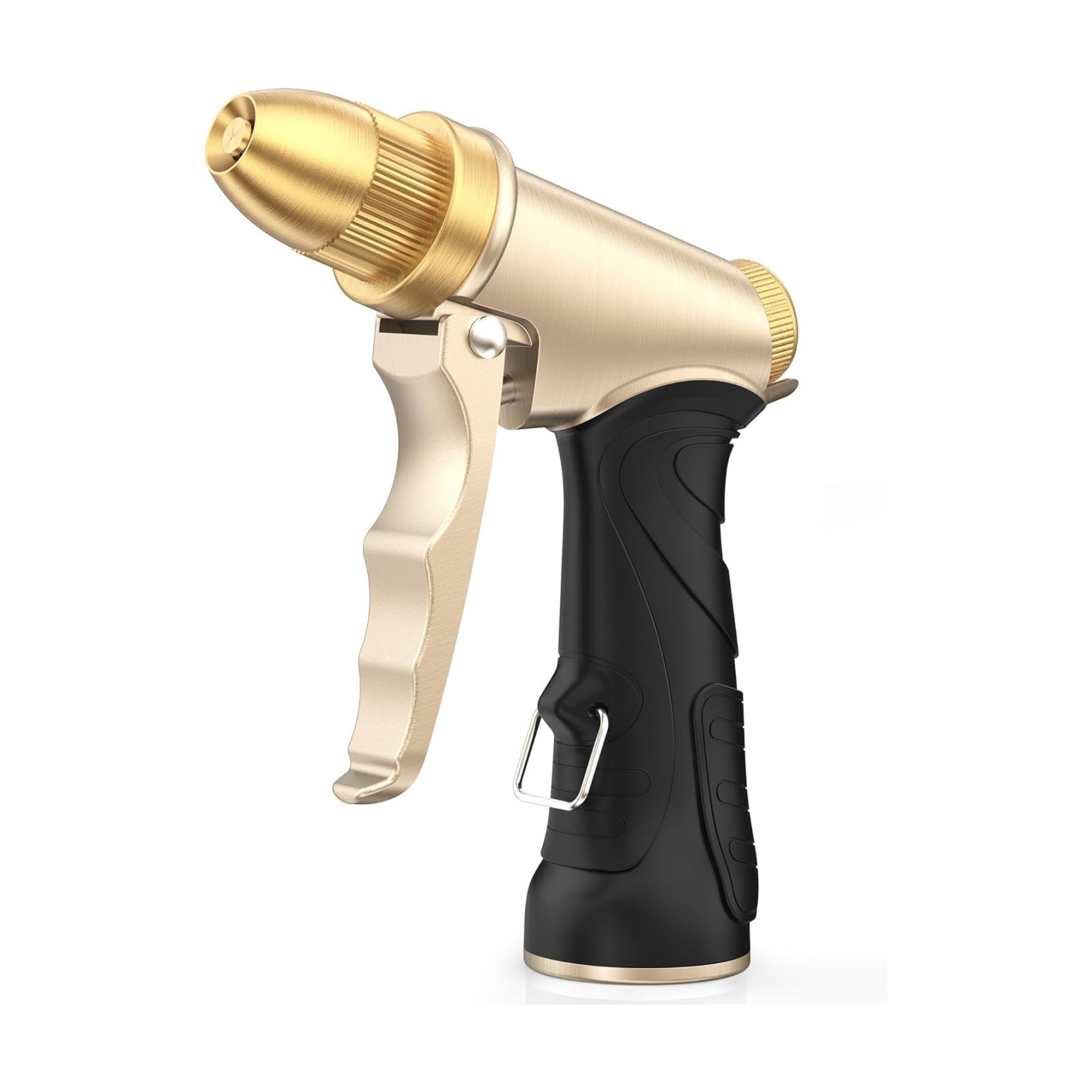 RAINPOINT Garden Hose Nozzle, Upgraded Heavy Duty Metal Spray Nozzle, High Pressure Water Nozzle with Adjustable Spray