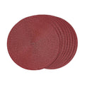 FunWheat Round Braided Placemats Set of 8 Table Mats for Dining Tables Woven Washable Non-Slip Place mats 15 inch(Wine,8pcs)