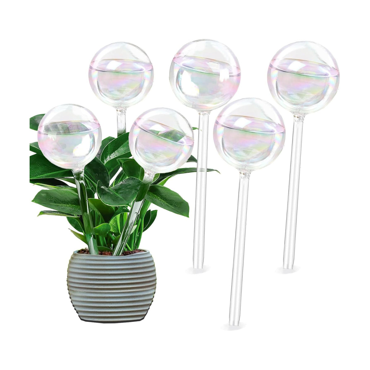 Glass Plant Watering Device, Planter Self Watering Globes for Home Potting