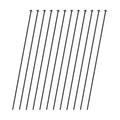 72 Inch Garden Stake Netting Support, Black Heavy Duty Powder Coated Steel Frame for Garden Fencing, Plant & Crop